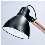 solight WO57-B − Stoni lampa FALUN 1xE27/25W/230V crna/hrast | Eponuda.com