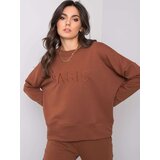 BASIC Feel Good Sweatshirt-RV-BL-6080.19-dark brown | Shoptok.si