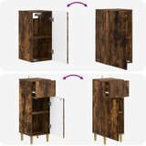  Set kupaonskih ormara od 4 dijela ARNHEM Dimljeni hrast | shoptok.hr
