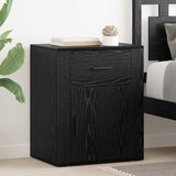 vidaXL Noćni ormar Crni hrast 50 x 36 x 60 cm Konstruirano drvo Cijene