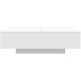  Stolić za kavu bijeli 100x100x31 cm od konstruiranog drva | shoptok.hr