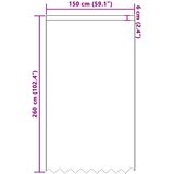  Čipkasta zavjesa sa zavjesama Bijelo 260 x 150 cm Poliester | shoptok.hr