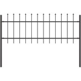  Vrtna Ograda 2 pcs Siva 3,4 x 0,6 m Čelik s prahom | shoptok.hr