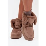 Big Star Ladies Snow Boots On Platform With Fur And Lacing | Shoptok.si