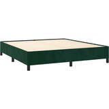  Okvir za krevet bez madraca tamnozeleni 160x200 cm baršunasti | shoptok.hr