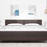  LED glava kreveta s LED trakama Tamno smeđa 180 cm tkanina | shoptok.hr