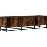 TV ormarić Dimljeni hrast 150x35x41cm Konstruirano drvo i metal | shoptok.hr