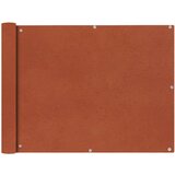 vidaXL Balkonsko Platno Oksford Tekstil 90x400 cm Terakota Cene