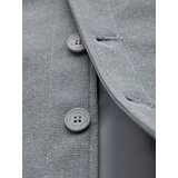 Ombre Fitted structured men's vest with patch pockets - grey melange | Shoptok.si