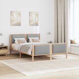  Krevetna konstrukcija Svijetlo siva 140 x 200 cm tkanina | shoptok.hr