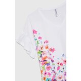 Marisse White Floral Print Blouse | ePonuda.com