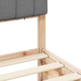  Krevetni okvir s tapiciranim uzglavljem Svijetlo siva | shoptok.hr