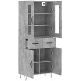  Visoka komoda siva betona 69,5x34x180 cm od konstruiranog drva | shoptok.hr