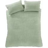 Catherine Lansfield Svijetlo zelena posteljina za bračni krevet 200x200 cm –