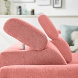 Stylife KOTNA SEDEŽNA GARNITURA, tkanina barve korale | Shoptok.si