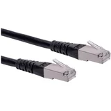 21.15.1385 RJ45 omrežni kabel\, patch kabel cat 6 s/ftp 10.00 m črna 1 kos, (20420584)