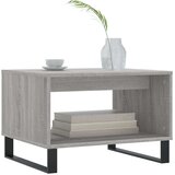 vidaXL Klubska mizica siva sonoma 60x50x40 cm inženirski les | Shoptok.si