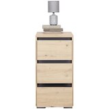 CARRYHOME nočna omarica, antracit, hrast artisan | Shoptok.si