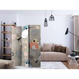  Paravan u 3 dijela - Natural pattern with birds [Room Dividers] 135x172 | shoptok.hr