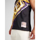 Mitchell & Ness Majica 'BIG FACE' med / svijetložuta / tamno ljubičasta / crna | shoptok.hr
