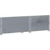  Okviri za palete 2 kom sivi 80x60 cm od masivne borovine | shoptok.hr