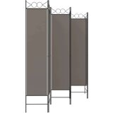 Sobna pregrada s 6 panela antracit 240x200 cm od tkanine | shoptok.hr