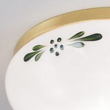 Orion stropno svetlo landhaus 1xE27/60W/230V ø 21 cm mesing/bela/zelena | Eponuda.com