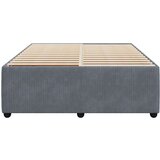 vidaXL Posteljni okvir temno siv 140x200 cm žamet, (21309632) | Shoptok.si