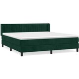  Krevet s oprugama i madracem tamnozeleni 160x200 cm baršunasti | shoptok.hr