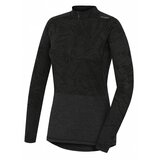 Husky merino thermal underwear Long women's T-shirt with zipper black Cene