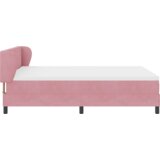 Box Spring postelja z vzmetnico, roza, 140x200 cm, žamet, (22052104) | Shoptok.si