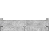  Okvir kreveta s ladicama siva boja betona 90x190 cm | Eponuda.com
