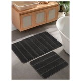  yeni cizgili - anthracite anthracite bathmat set (2 pieces) | ePonuda.com