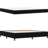  boxspring postelja z vzmetnico, tkanina, črna, 200×200 cm | Shoptok.si