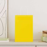 Papirnate vrećice 50 kom s ručkama žute 21x11x31 cm | shoptok.hr