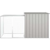 Kavez za kokoši sivi 200 x 91 x 100 cm od pocinčanog čelika | shoptok.hr