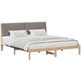  Okvir za krevet s uzglavljem Smeđa 180 x 200 cm tkanina | shoptok.hr