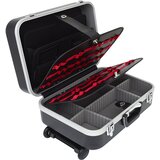 Ks Tools Kovček s trdimi stenami iz ABS s teleskopskim ročajem za vleko, DxŠxV 435 x 310 x 160 mm, črne barve | Shoptok.si