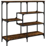Maison Chic konzolna miza - miza ob steni dimljen hrast 103x32x95 cm inženirski les, (21785791) Cene