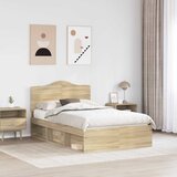  Krevetna konstrukcija Sonoma 120 x 190 cm Čvrsto borovo drvo | shoptok.hr