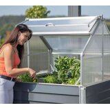 WESTMANN Metalna povišena vrtna gredica sa staklenikom Store &amp Grow | Antracit | 120x120x169 cm | shoptok.hr