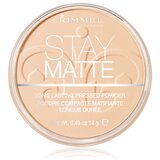 Rimmel London Stay Matte dolgoobstojen kompakten puder 14 g odtenek 001 Transparent Cene