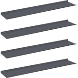 Ležeča polica 4 pcs Antracit 100 x 18 x 2,5 cm Jeklo, (5000200984) | Shoptok.si