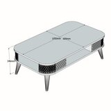 Hanah home eylul - travertine travertine coffee table | ePonuda.com