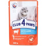 CLUB 4 PAWS HRANA ZA MAČKE SA JAGNJETINOM U SOSU 100g | Eponuda.ba