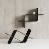 Umbra Črna večnivojska polica iz masivnega kavčukovca 62 cm Montage – | Shoptok.si