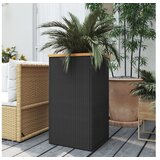  Sadilica crna 40 x 40 x 80 cm od poliratana | shoptok.hr