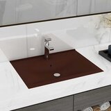  Luksuzni umivaonik mat tamnosmeđi 60 x 46 cm keramički | shoptok.hr