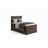 MID.YOU BOXSPRING POSTELJA 90 cm x 200 cm , tekstil, leseni material rjava | Shoptok.si