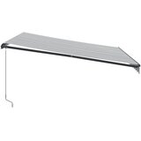 Tenda na ručno uvlačenje antracit i bijela 400 x 350 cm | Eponuda.com